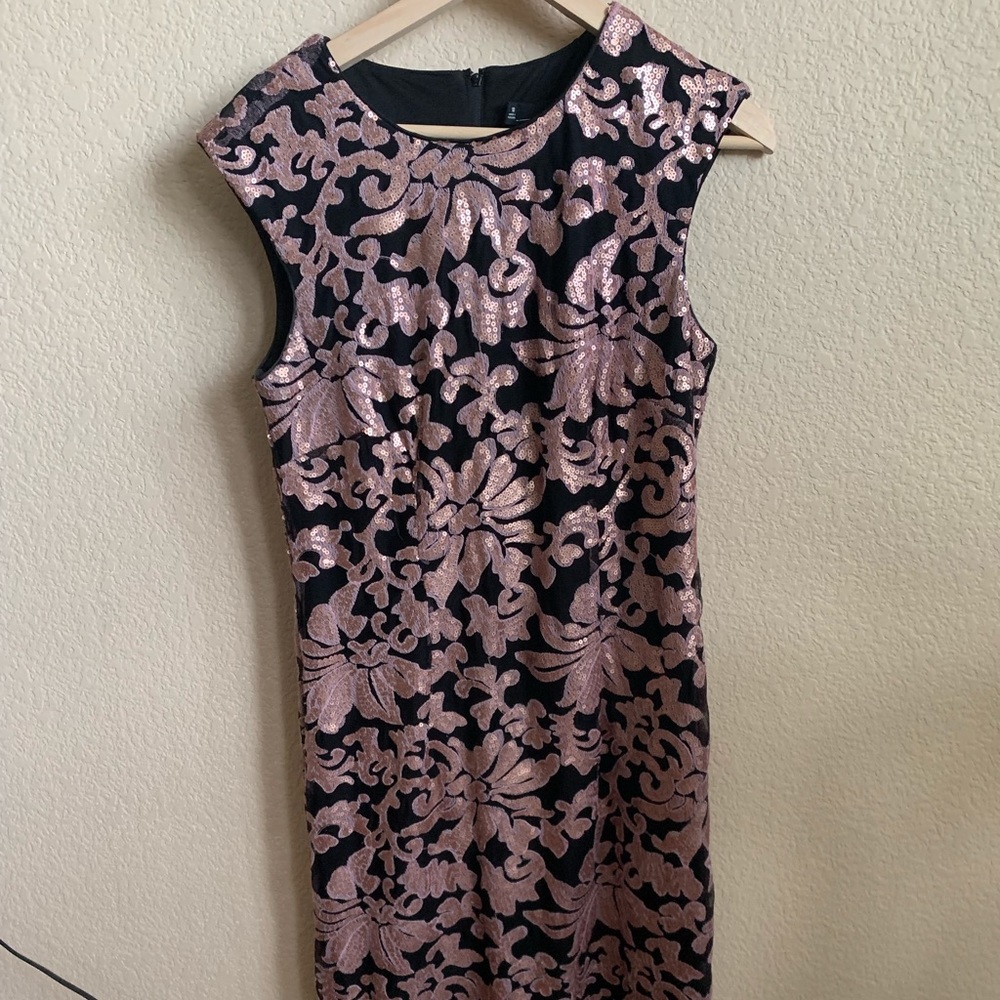 Cheats B sequin pink and black dress